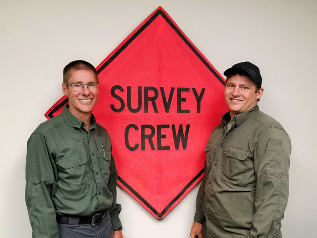 Alan and Louie, our survey cew